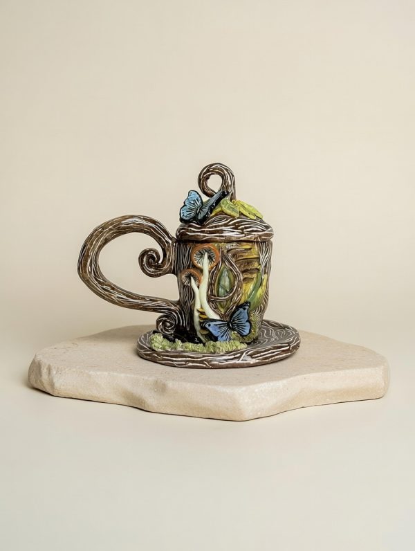 ماگ کالکشن جادویی با سنگ لابرادوریت دردار