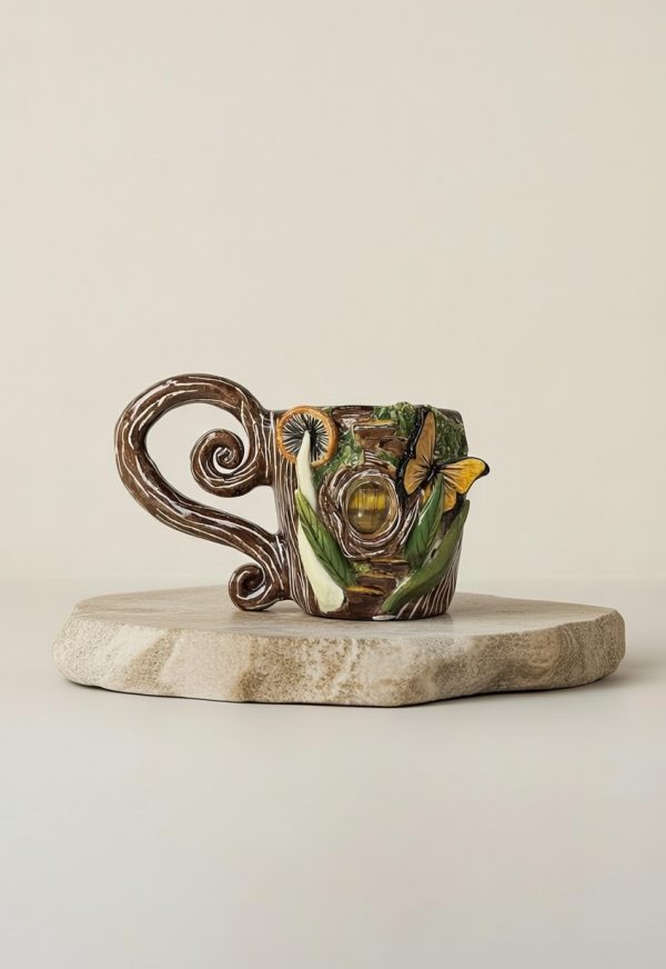 ماگ کالکشن جادویی با سنگ چشم ببر