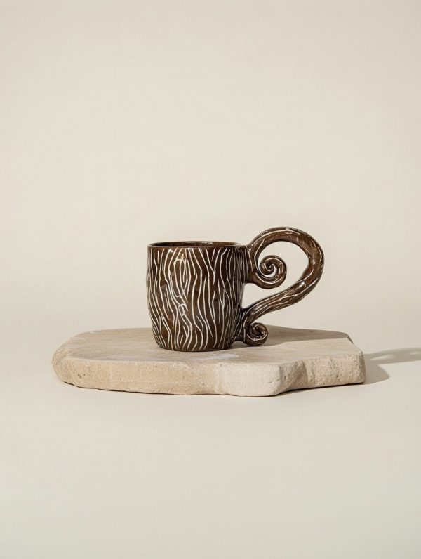 ماگ کالکشن جادویی با سنگ چشم ببر